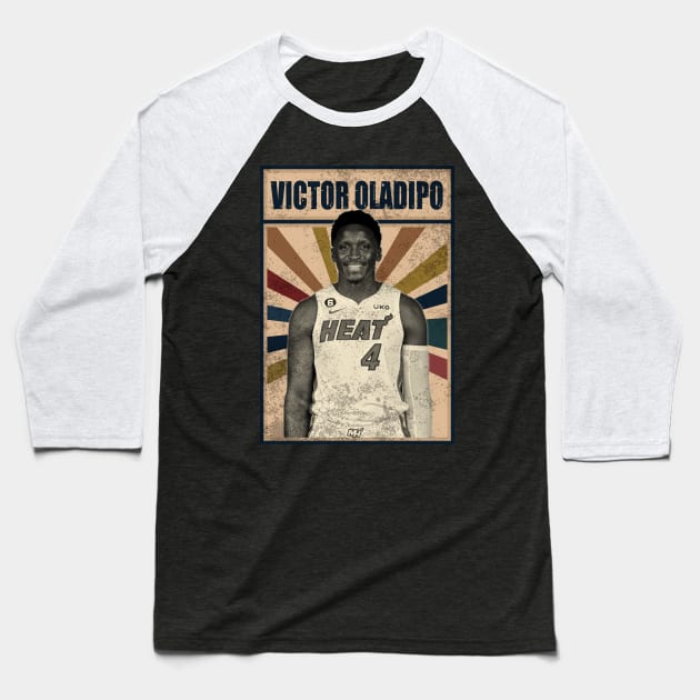 Miami Heat Victor Oladipo Baseball T-Shirt by RobinaultCoils